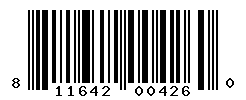 UPC barcode number 811642004260