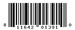 UPC barcode number 811642013910