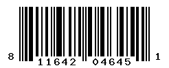 UPC barcode number 811642046451