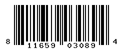UPC barcode 811659030894