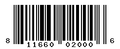 UPC barcode number 811660020006