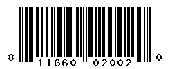 UPC barcode number 811660020020