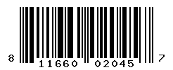 UPC barcode number 811660020457