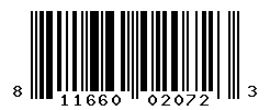 UPC barcode number 811660020723