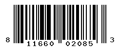 UPC barcode number 811660020853