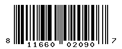 UPC barcode number 811660020907