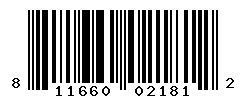 UPC barcode number 811660021812