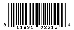 UPC barcode number 811691022154
