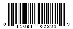 UPC barcode number 811691022819