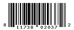 UPC barcode number 811738020372