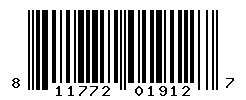UPC barcode number 811772019127
