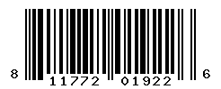 UPC barcode number 811772019226