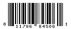 UPC barcode number 811796845061