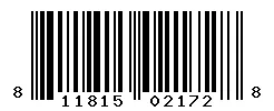 UPC barcode 811815021728