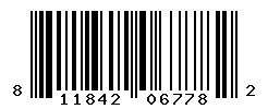 UPC barcode number 811842067782