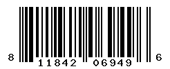 UPC barcode number 811842069496
