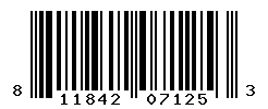 UPC barcode number 811842071253