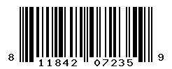 UPC barcode number 811842072359