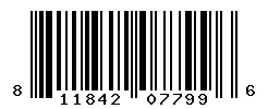 UPC barcode 811842077996