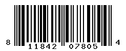 UPC barcode 811842078054