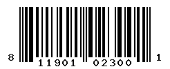 UPC barcode number 811901023001