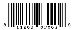 UPC barcode 811902030039