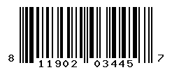 UPC barcode number 811902034457