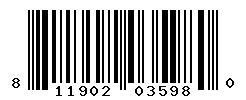 UPC barcode number 811902035980
