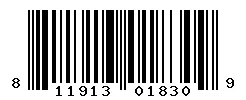UPC barcode 811913018309
