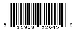 UPC barcode number 811958020459