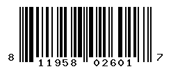 UPC barcode number 811958026017