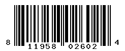 UPC barcode number 811958026024