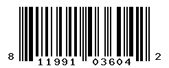 UPC barcode number 811991036042