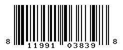 UPC barcode 811991038398