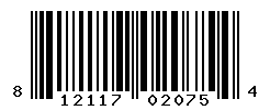 UPC barcode number 812117020754