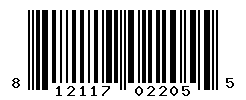 UPC barcode number 812117022055
