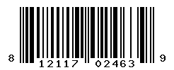 UPC barcode number 812117024639