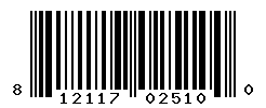 UPC barcode number 812117025100