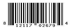 UPC barcode number 812117026794