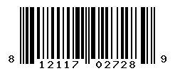 UPC barcode number 812117027289