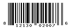 UPC barcode number 812130020076