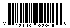 UPC barcode number 812130020496