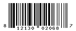 UPC barcode number 812130020687