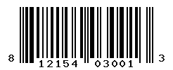UPC barcode number 812154030013