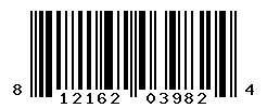 UPC barcode number 812162039824