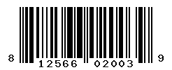 UPC barcode number 812566020039