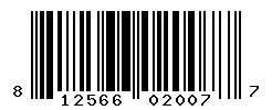 UPC barcode number 812566020077