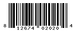 UPC barcode number 812674020204