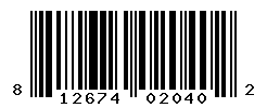 upc 812674020402 barcode image