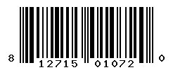 upc 812715010720 barcode image